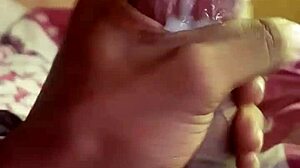 Masturbating to a massive black cock that's surprisingly gentle.