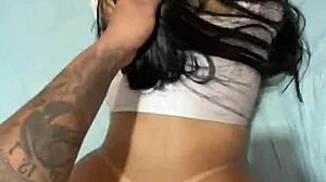 Hot wife enjoys a delicious meal with her lover