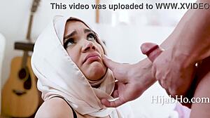 Handy Man Teaches Virgin Teen 18+ In Hijab How To Please A Man!