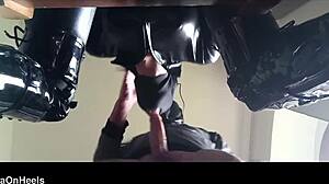 Chairtied and hooded with gags, forced to suck until release