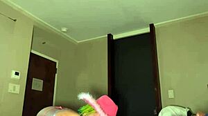 Petite Ebony Slut Got Her Throat & Pussy Stretched & A Big Creampie From Bbc