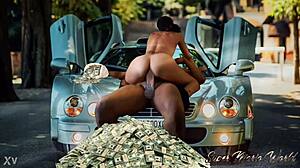 big ass ebony redbone rides big black cock