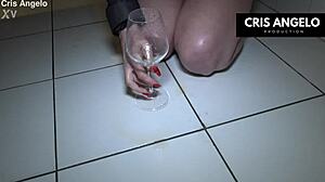 kyara nyx pisses after work