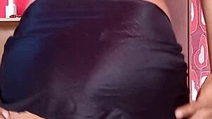 dancing in sexy pink thong and pantyhose, what do you think?