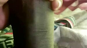 Masturbating to a massive black cock that's surprisingly gentle.