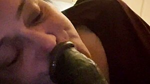 Momma's Mouth Deepthroats Monster Cock with Ball Licking