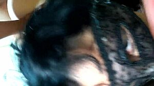 Married girl finally gets two cocks in her mouth 😍