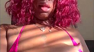 Mother-in-law uses buttplug while sucking with wet mouth