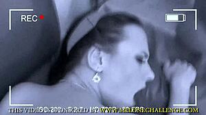 Mea Melone receives blowjob, gets drilled hard in pussy and ass, licks cumshot, and gets huge creampie