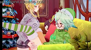 The Futanari Jingle Bells Rock - Christmas With Lumina And Sucrose Genshin Impact Koikatsu By Miscsfm Voiced By Pinkrotten VA