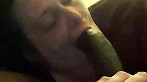Momma's Mouth Deepthroats Monster Cock with Ball Licking