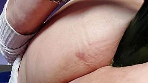 Granny Fucks with Cucumber