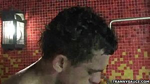 Nicole Marques sucks cock and gets her ass fucked.