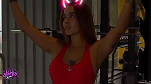 Intense Fucking With Gym Trainer While Husband's Away