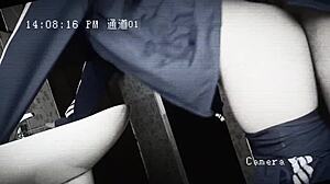 Latina Student Bent Over In Bathroom. Classmate Enjoys Her Tight Pussy.