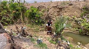 Amateur BBW Couple Worships Ass and Fucks in Forest Nature