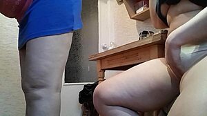 Risky Masturbation Emotions Next To Stepmother