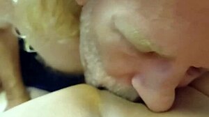 Joey interacts with curvy amateur in pov