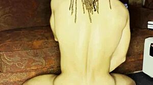 ivory white pounds hole with huge dildo toys in bisexual anal gaping solo