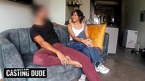 Petite Latina Struggles To Fit Big Cock In Her Mouth During Deepthroat