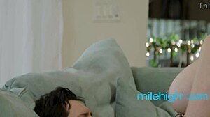 curvy wife and husband scream before fucking like maniacs in taboo encounter