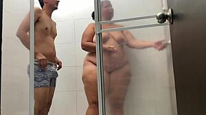 my cousin shaving me in the bathroom