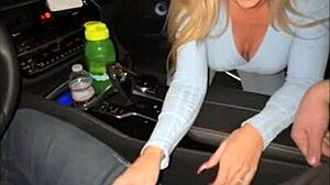 big tit blonde fucks uber driver in exchange for a ride and asks for a creampie 😈