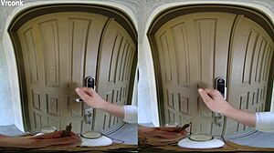 Vrconk blonde slut cheating on husband with local milkman vr porn