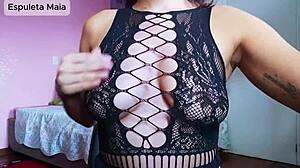 Compilație video - Brunetă sexy face masturbare ghidată - Joi.