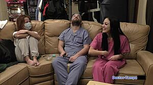 dr tampa examines bratty orphans cheerleading physical blaire celeste