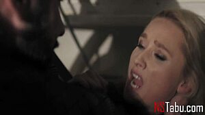 Punishing blonde slave Misha Mynx for excessive desire with Tommy Pistol