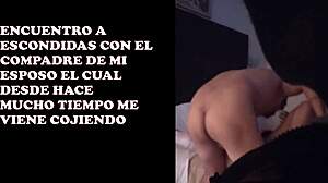 Grabo a mi esposa teniendo sexo con mi compadre con camara escondida y se la coje sin condon