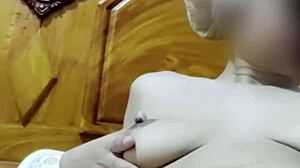 Leak video call with pretty filipina aprile reaching orgasm in bedroom