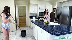 Intense step family engages in dirty 18+ fantasy sex