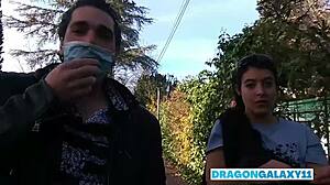 Teen Girl Gives Risky Public Blowjob And Swallows Cum In The Street