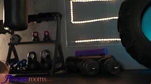 Latina violet grey and polish teen olivia zlota explore lesbian passion at gym