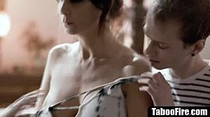 Depressed stepmom feels overwhelming relief from vile step-sons' mature double penetration