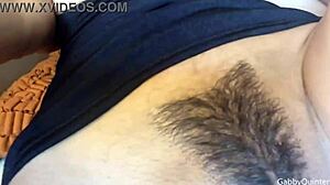 Naughty Latina Gabby Quinteros Masturbates Her Wet Nipples