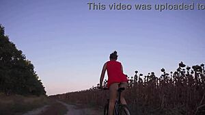 Check out that upskirt ass on the bike! 🍑