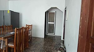 Maid whore shows her big ass on camera