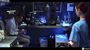 Mad Scientist Freeze Fucks Young Lab Partner Matty Mila!