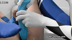 Intense Cosplay Foursome With Hard Dick And Alien Dildos