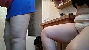 Risky Masturbation Emotions Next To Stepmother