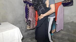 Indian shop owner fucks customer quickie anal 😈. Tight pussy pounded in shop.