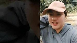 outdoor blowjob is my favorite with her