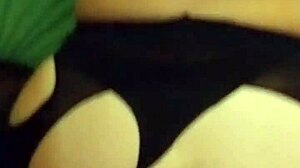 Blonde teacher seduces in stockings and lingerie, revealing her fantasies with a cock