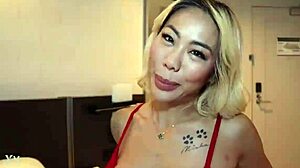 Victoria Lui Moans During Face Fucking and Handjob