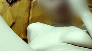 Leak video call with pretty filipina aprile reaching orgasm in bedroom