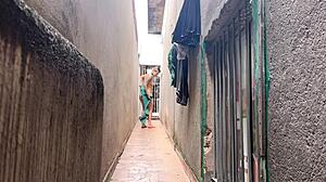 My wife received the water delivery guy naked at the door. The hot fuck you'll see here with this slutty woman with a hot pussy going to cum inside.