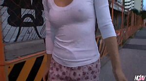 Japanese cutie ren miyamura wakes him up to fuck her pussy!